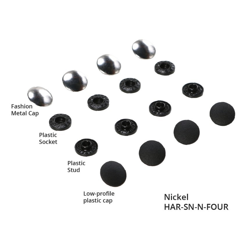 Tool Free Snaps, 1/2", 4 pack