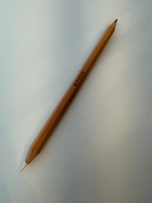Bohin Chalk Pencil, Red & White