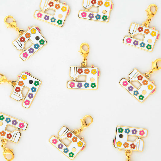 Removable Zipper Charm, Quilt Star, Sewing Machine or Stork