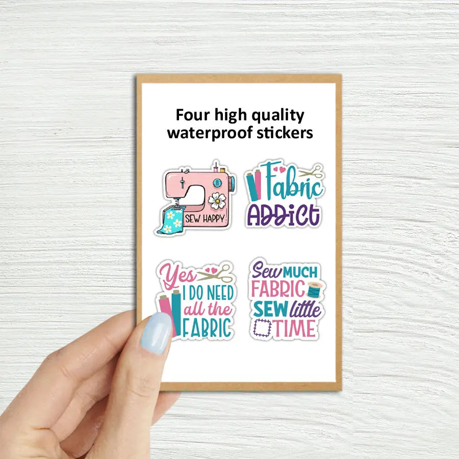 Waterproof Vinyl Stickers, multi pack