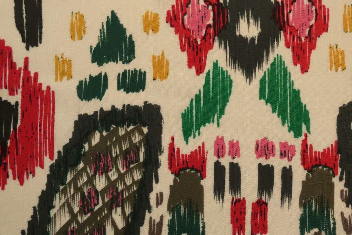 Lady McElroy, Linen/Viscose Slub Weave, Tribal Brushstrokes