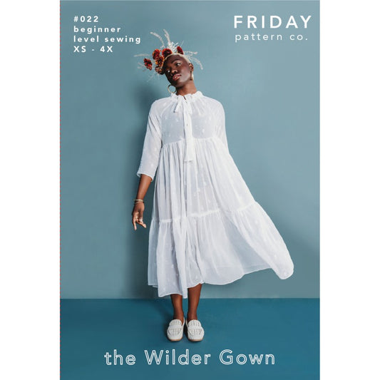 Friday Pattern co. The Wilder Gown, Size XS-7X