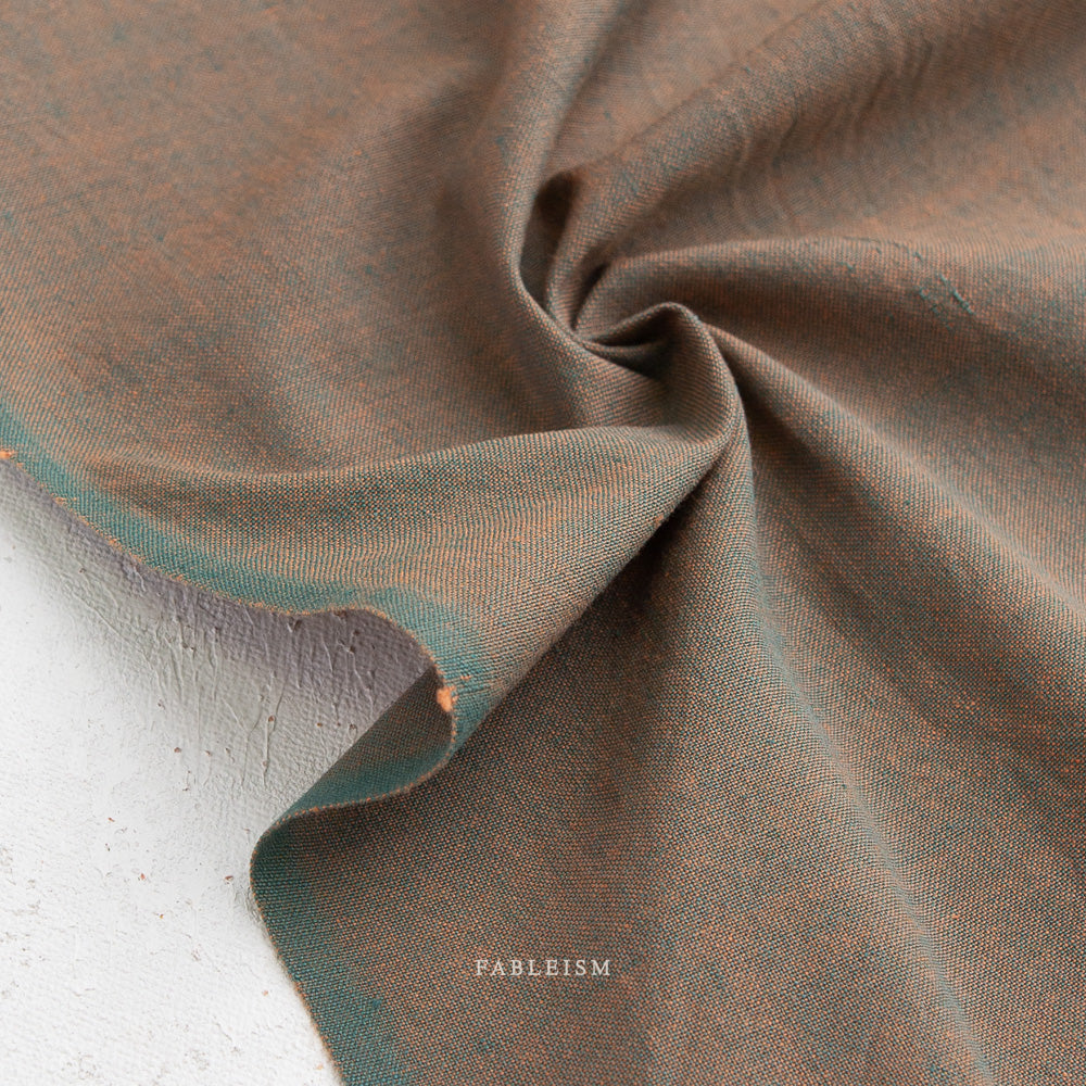 Fableism Watercolor Wovens, Shot Cotton – Sea Moss