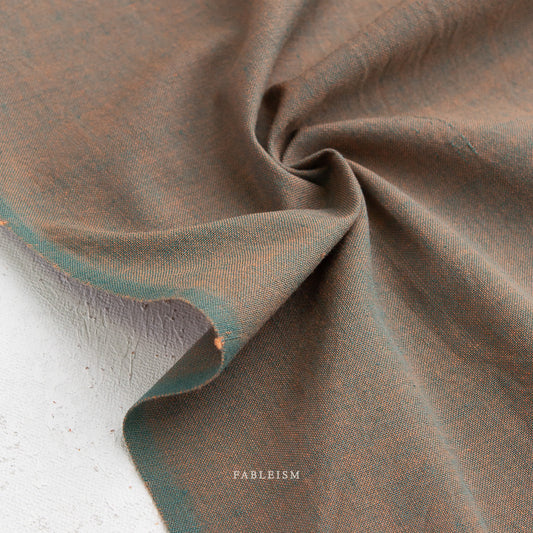 Fableism Watercolor Wovens, Shot Cotton – Sea Moss