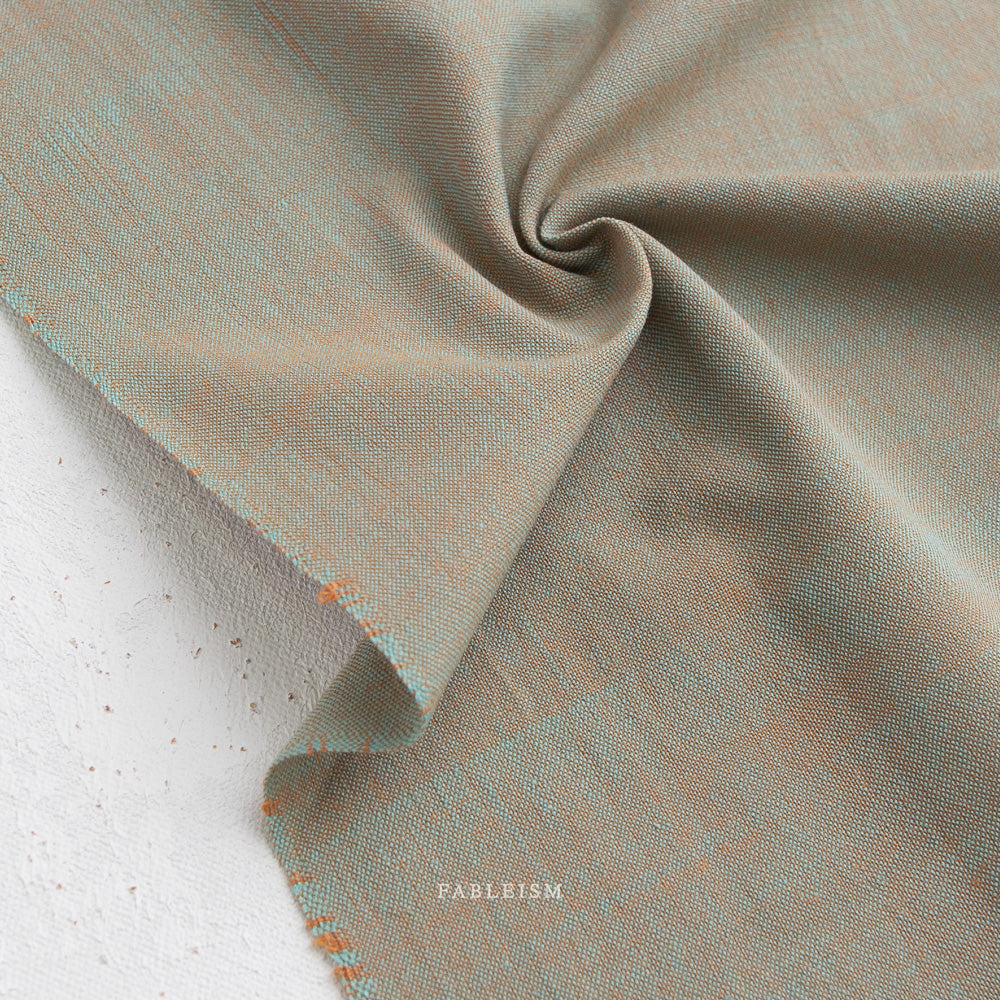 Fableism Watercolor Wovens, Shot Cotton – Sea Moss