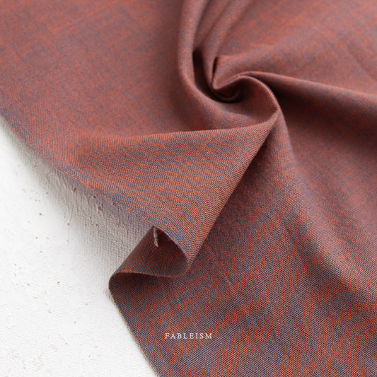 Fableism Watercolor Wovens, Shot Cotton – Sea Moss